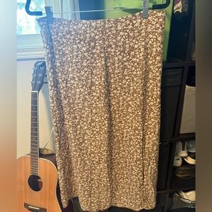 Floral Brown Skirt